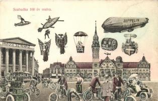 Szabadka, Subotica; 100 év múlva, kiadja Heumann Mór / 100 years later (kis szakadás / small tear)