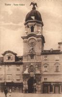 Fiume, Várostorony, C. Catti gyógyszertára / Torre Civica, Farmacia / tower, pharmacy (EK)