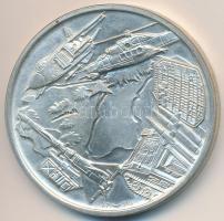 DN "MN. LÉ. RE. Parancsnokság Emlékül - Csillag" jelzett Ag emlékérem (34,56g/0.640/42mm) ...