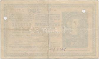 1918. 200K "A 2029" sima hátlappal, lyukasztott T:III