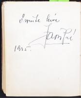 cca 1930-80 Autogram-füzet számos magyar és néhány külföldi híresség, művész aláírásával, aláírt név...