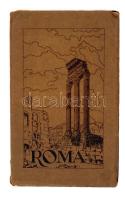 cca 1920 Róma nagyméretű térkép, hajtásoknál szakadt / Roma Large damaged map 80x40 cm