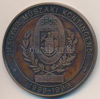 1999. "Magyar Műszaki Kontingens - SFOR - 1998-1999 / Pustara Okucani tábor" Br emlékérem ...