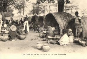 Say, Colonie du Niger, Un coin du marché / The French colony in Nigeria, corner market