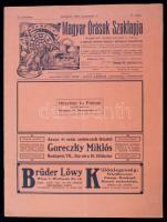 1908 a Magyar Órások Szaklapja 10. évf. 17. lapszáma, benne számos érdekességgel.