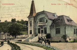 Karánsebes, Bordan-villa; Halász Nándor kiadása (fl)