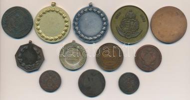 12db-os vegyes magyar és külföldi érem, emlékérem, érme tétel egy hamisítvánnyal, Bognár György (194...