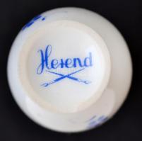 Herendi mini váza, kézzel festett, jelzett, hibátlan, m:6 cm