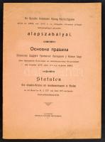 1904 Az Ujvidéki Kereskedő Ifjúság Kórház-Egylete... betegsegélyező pénztár alapszabályai. 3 nyelven, pp.:26, 30x22cm