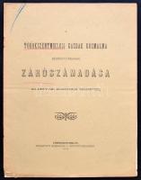 1908 A Törökszentmiklósi gazdák gőzmalma részvénytársaság zárószámadása az 1907-iki kilencedik üzletévről, pp.:12, 29x22cm