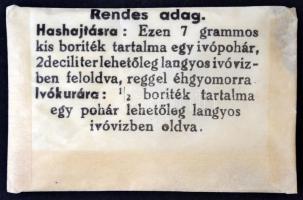 cca 1910 Hunyadi János természetes gyógykeserűsó, eredeti bontatlan csomagolásban, 7x4cm