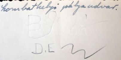 cca 1930 Szombathelyi vasútállomás, fotó verzón feliratozva, 6x8cm