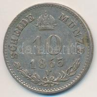 Ausztria / olasz verdejel 1865V 10kr Ag "Ferenc József" Velence T:2-,3
Austria / Italian ...