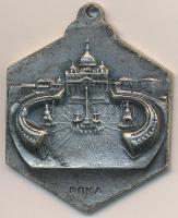 Vatikán ~1960. "XXIII. János pápa" ezüstözött fém medál (35x30mm) T:2-
Vatican ~1960. &qu...