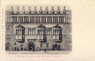 Eperjes Rákóczi szülőháza