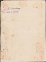 cca 1920 Dán kerékpárverseny győztesei nagyalakú sajtófotó / Danish bycicle race large press photo w...