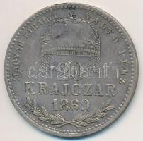 1869KB 20kr Ag "Magyar Királyi Váltó Pénz" T:2- ph., patina
Adamo M10.1