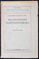 1936 Kovalik Elemér: Balatonalmádi településföldrajza, Georaphia Pannonica XXIII., felvágatlan példány, pp.:36, 24x16cm