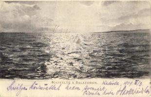 Balaton napkelte