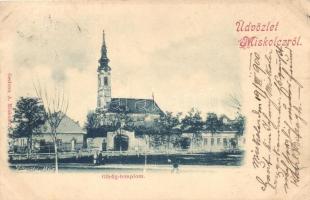 1900 Miskolc, Görög templom, kiadja Gedeon A. Zitkovszky felvétele (EB)
