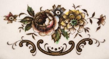 Ascot Service Plate By Wood & Sons England falitányér, kisvárosi hangulat képpel, levonóképes, r...