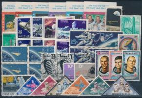 1967-1971 Space Research 40 stamps with sets and pairs, 1967-1971 Űrkutatás motívum 40 db bélyeg, közte teljes sorok, párok