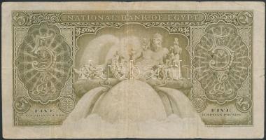 Egyiptom 1946-1950. 5Ł Szign.: Leith-Ross T:III
Egypt 1946-1950. 5 Pound  Sign.: Leith-Ross C:F