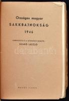 Dr. Szabó László: Országos Magyar Sakkbajnokság 1946. Bp., é.n., MADOS. Korabeli amatőr papírkötésben.