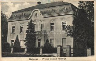 Babócsa, Prinke család kastélya (fa)