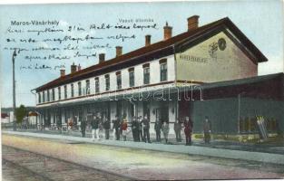 Marosvásárhely, Targu Mures; vasútállomás / railway station (EK)