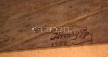 Járossy Gyula (1886-1958): Magyarok Nagyasszonya Társszékesegyház, Nyíregyháza. Akvarell, papír, jel...