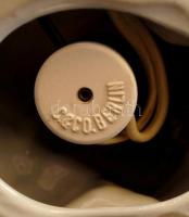 Német, porcelán, kutyát formázó asztali lámpa / Chinaware lamp in a shape of a dog 17 cm