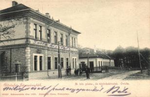 Petrozsény, Petrosani; M. kir. posta és távírda hivatal, Óvoda, kiadja Joánovits János / post and telegraph office, kindergarten (EB)