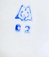 Szovjet porcelán (Minszk Porcelángyár), két személyes teás készlet, jelzett, hibátlan