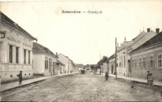 Szászváros, Orastie; Ország út, kiadja Weisz Dezső / street (EB)