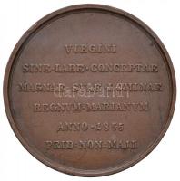 Ausztria 1855. "IX. Pius / Szeplőtelen fogantatás dogmája" Br emlékérem. Készítő: Carlo Ra...