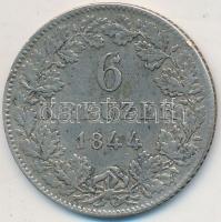 Német Államok / Frankfurt am Main 1844. 6kr Ag T:2-,3 German States / Frankfurt am Main 1844. 6 Kreuzer C:VF,F