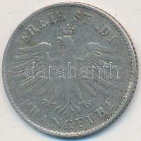 Német Államok / Frankfurt am Main 1844. 6kr Ag T:2-,3 German States / Frankfurt am Main 1844. 6 Kreu...