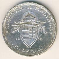 1938. 5P Ag "Szt.István" T:3 ph