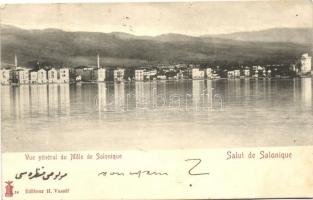 Thessaloniki, Salonique; Vue général du Mole de Salonique / general view from the sea (EK)