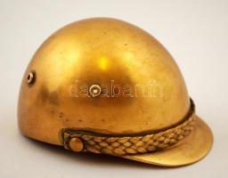 1982 réz sapka,  "Aranysapka Hajtósampion", eredeti fa dobozában, 10×8 cm, m:6 cm