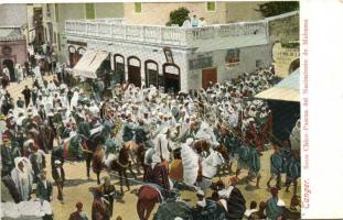 Tanger, Soco Chico-Pascua del Nacimiento de Mahoma / market, procession at Easter