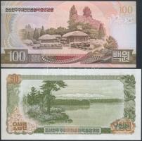 Észak-Korea 1978. 50W + 1992. 100W T:I,I- 
North Korea 1978. 50 Won + 1992. 100 Won C:UNC,AU