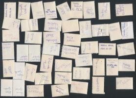 1991-2000 48 db gumis, a hátoldalon aláírt okmánybélyeg