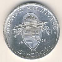 1938. 5P Ag "Szt.István" T:2
