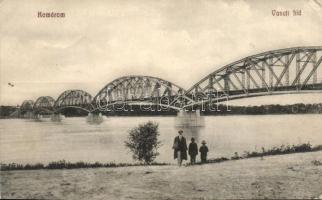 Komárom, Komarno; Vasúti híd, kiadja Laky Béla / railway bridge (EK)