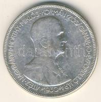 1930. 5P Ag "Horthy jobbra" T:3