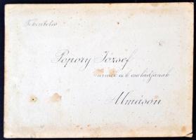 1901 Meghívó Mérnöki Mulatságra, Torontál Almás, 10x14cm