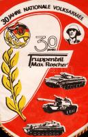 cca 1975 30 éves az NDK néphadsereg asztali zászló / 30 years of the East German people's army ...