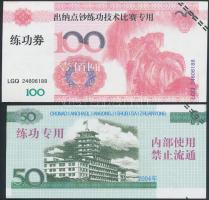 Kína 5db tréning- és fantázia bankjegy T:I,I-
China 5pcs of training and fantasy banknotes C:UNC,AU